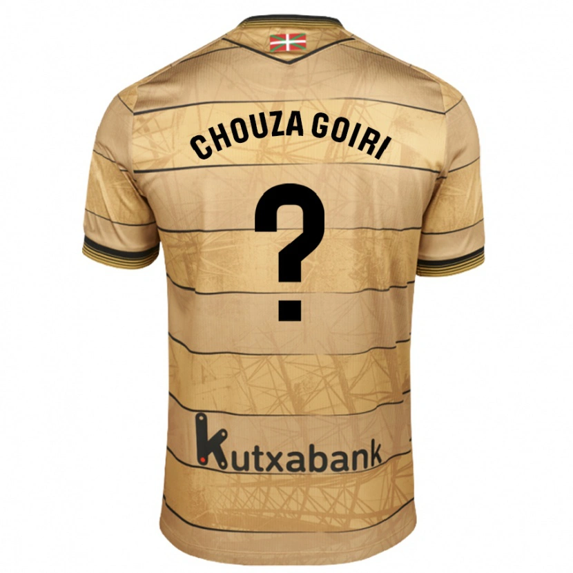 Danxen Donna Maglia Nicolás Chouza Goiri #0 Marrone Kit Gara Away 2024/25 Maglietta