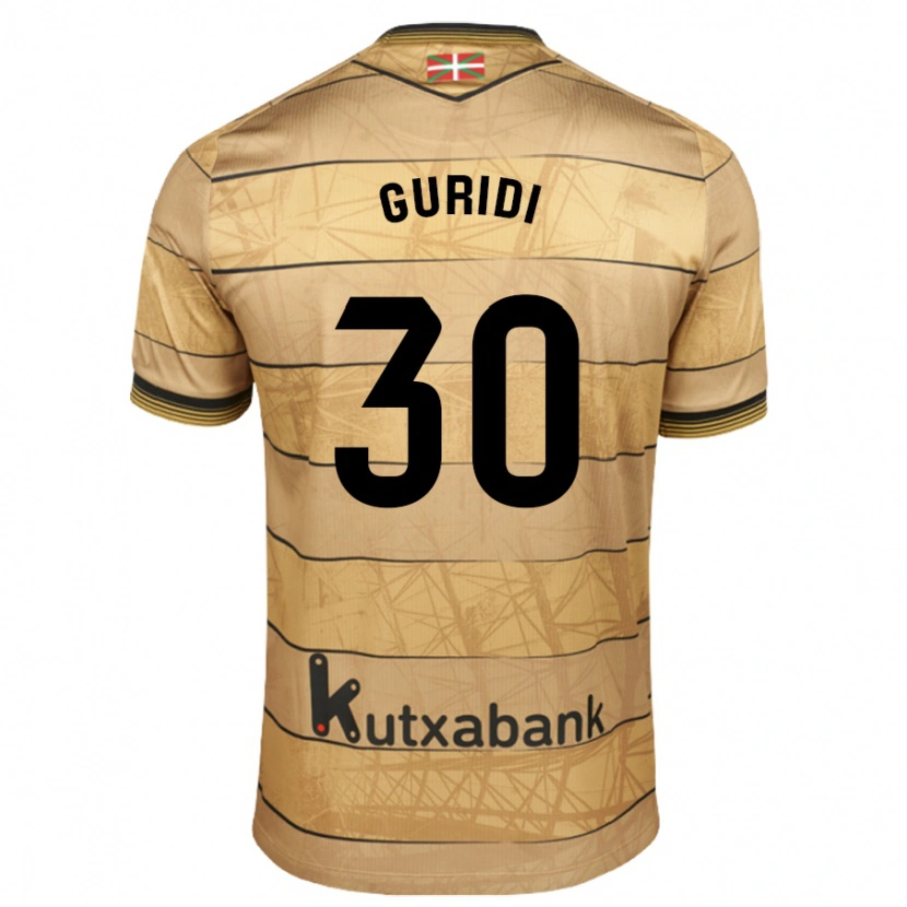 Danxen Donna Maglia Elene Guridi Mesonero #30 Marrone Kit Gara Away 2024/25 Maglietta
