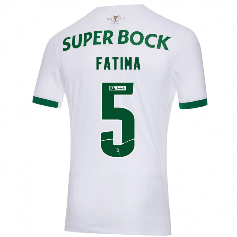 Danxen Donna Maglia Francisca Fatima Aquino Dutra #5 Bianco Verde Kit Gara Away 2024/25 Maglietta