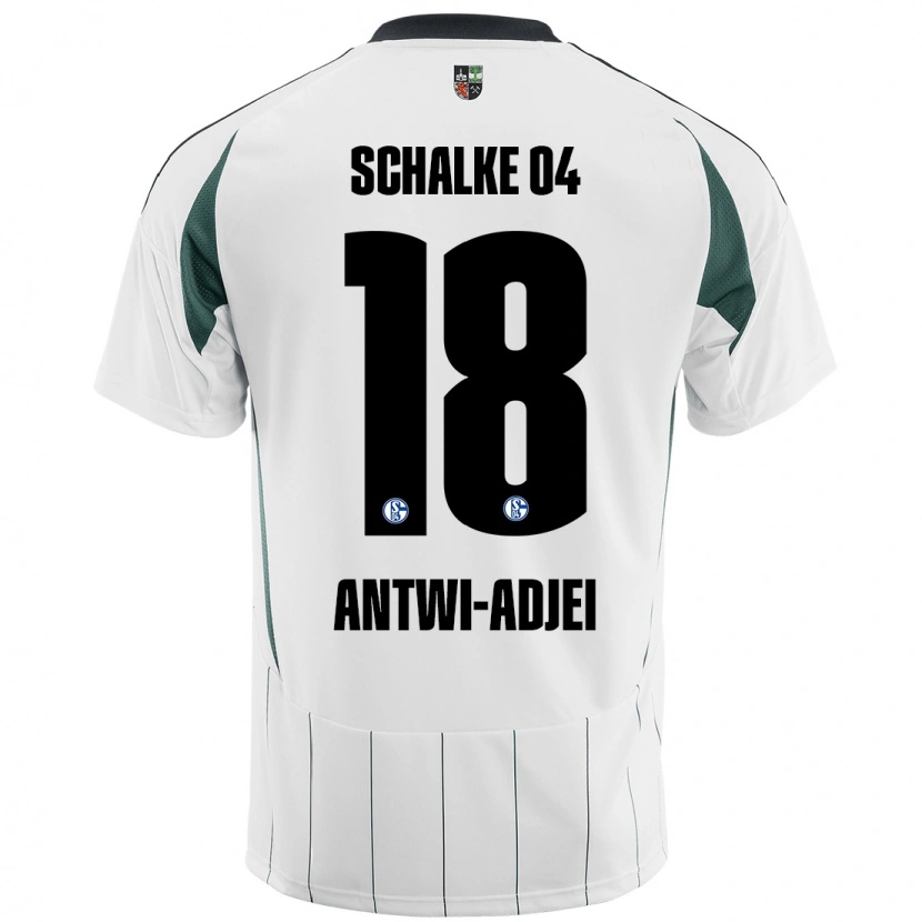 Danxen Donna Maglia Christopher Antwi-Adjei #18 Bianco Verde Kit Gara Away 2024/25 Maglietta