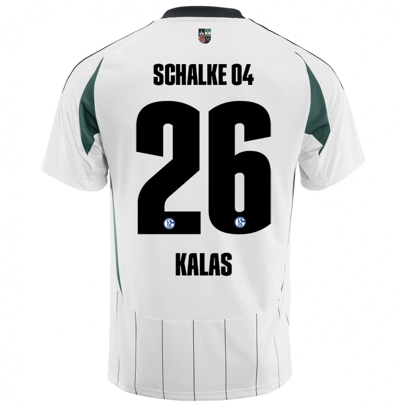 Danxen Donna Maglia Tomas Kalas #26 Bianco Verde Kit Gara Away 2024/25 Maglietta