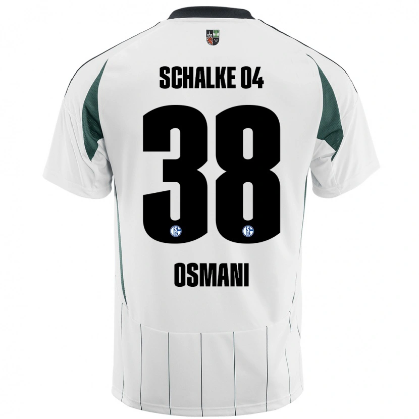 Danxen Donna Maglia Tristan Osmani #38 Bianco Verde Kit Gara Away 2024/25 Maglietta
