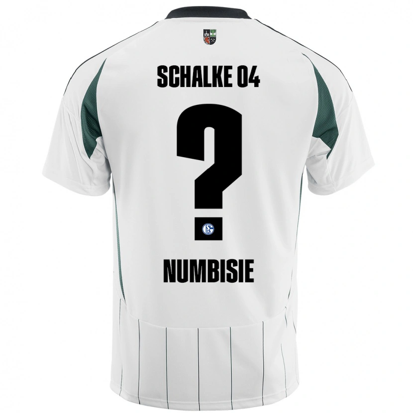 Danxen Donna Maglia Bruno Numbisie #0 Bianco Verde Kit Gara Away 2024/25 Maglietta
