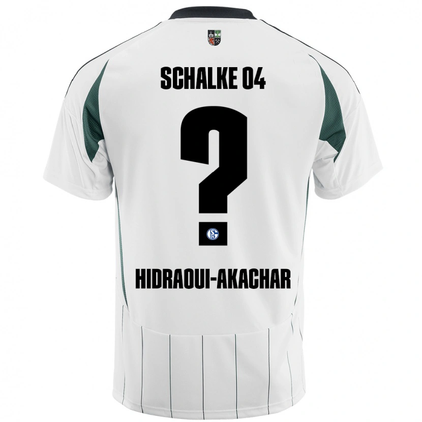 Danxen Donna Maglia Yassin Hidraoui-Akachar #0 Bianco Verde Kit Gara Away 2024/25 Maglietta