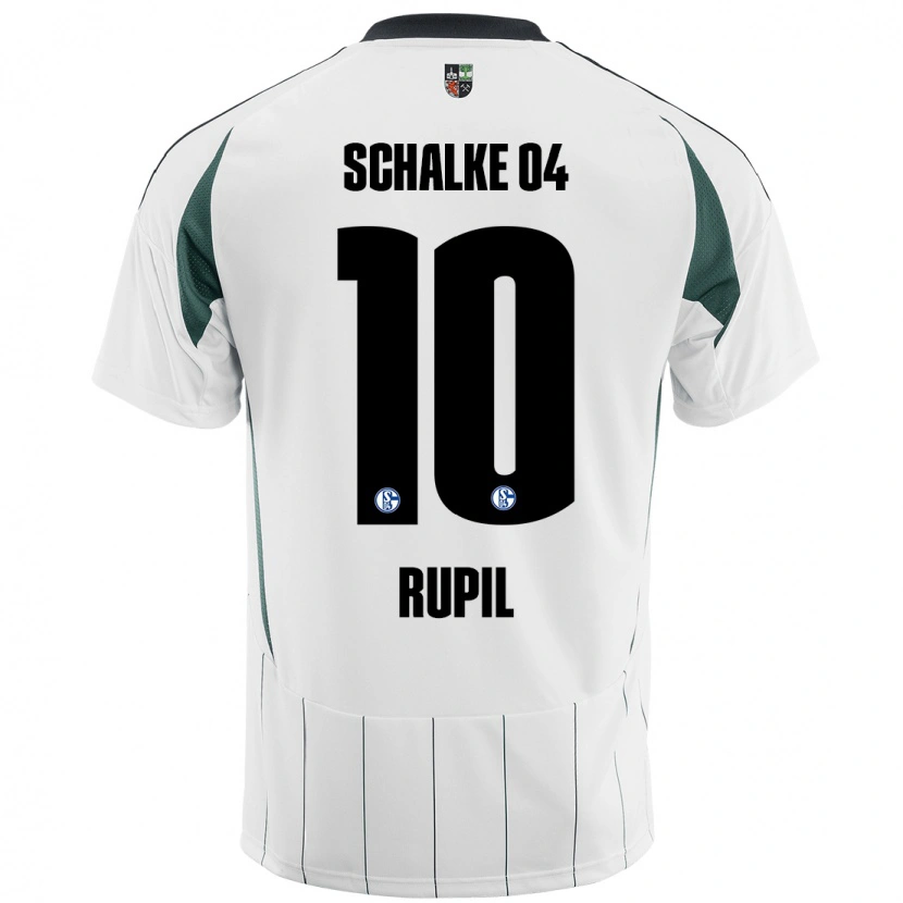 Danxen Donna Maglia Timothé Rupil #10 Bianco Verde Kit Gara Away 2024/25 Maglietta
