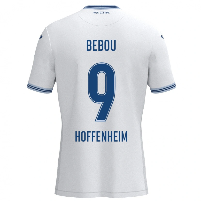 Danxen Donna Maglia Ihlas Bebou #9 Bianco Blu Kit Gara Away 2024/25 Maglietta
