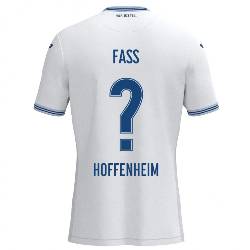 Danxen Donna Maglia Marlon Faß #0 Bianco Blu Kit Gara Away 2024/25 Maglietta