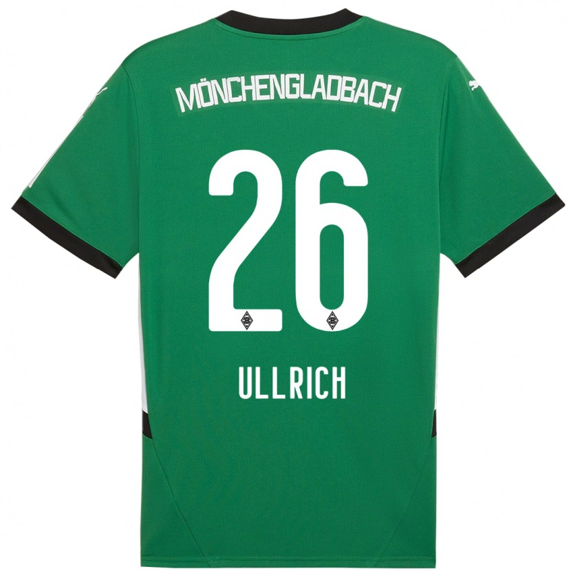 Danxen Donna Maglia Lukas Ullrich #26 Verde Bianco Kit Gara Away 2024/25 Maglietta