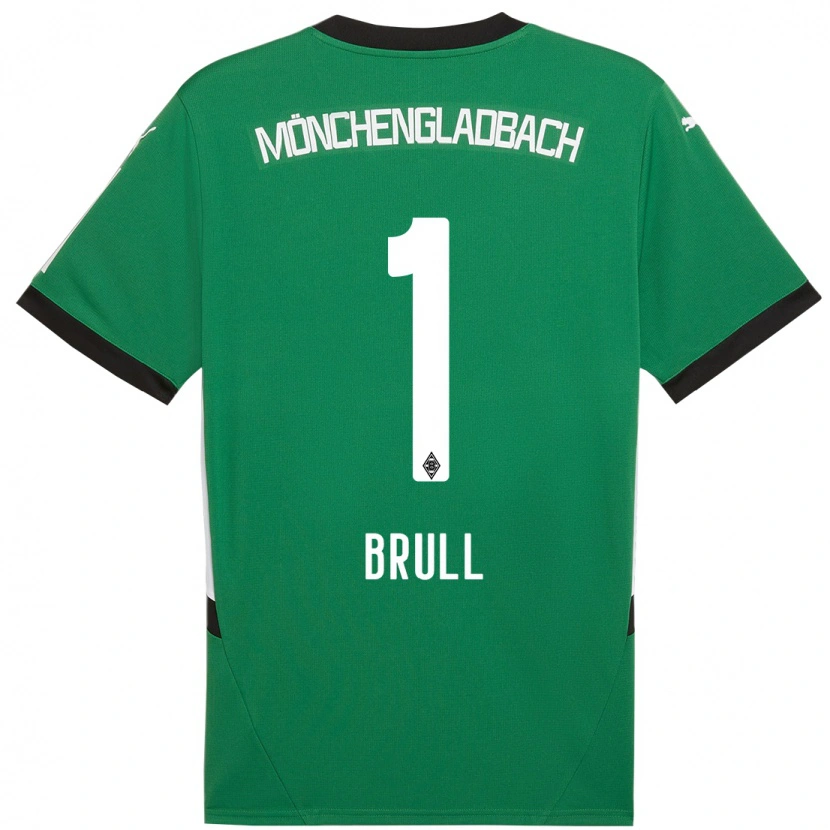 Danxen Donna Maglia Maximilian Brüll #1 Verde Bianco Kit Gara Away 2024/25 Maglietta