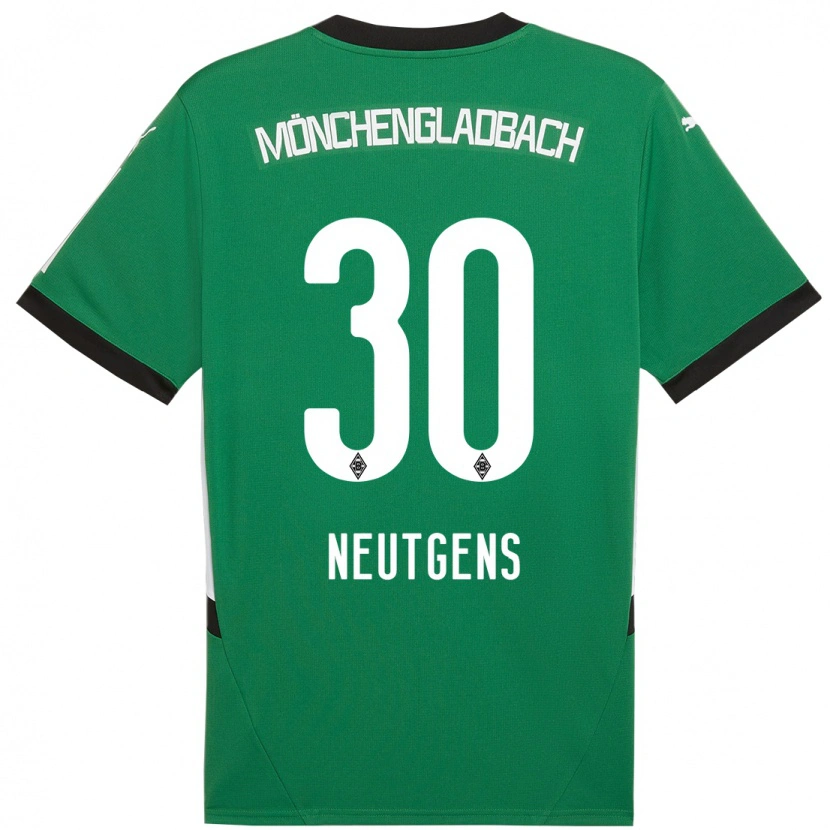 Danxen Donna Maglia Maximilian Neutgens #30 Verde Bianco Kit Gara Away 2024/25 Maglietta