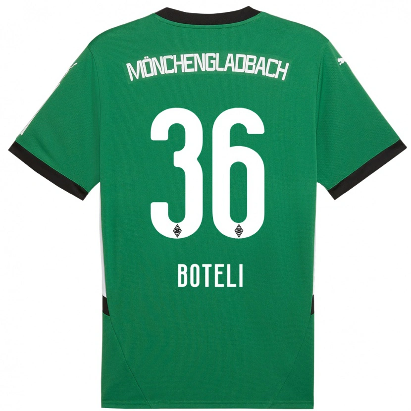 Danxen Donna Maglia Winsley Boteli #36 Verde Bianco Kit Gara Away 2024/25 Maglietta