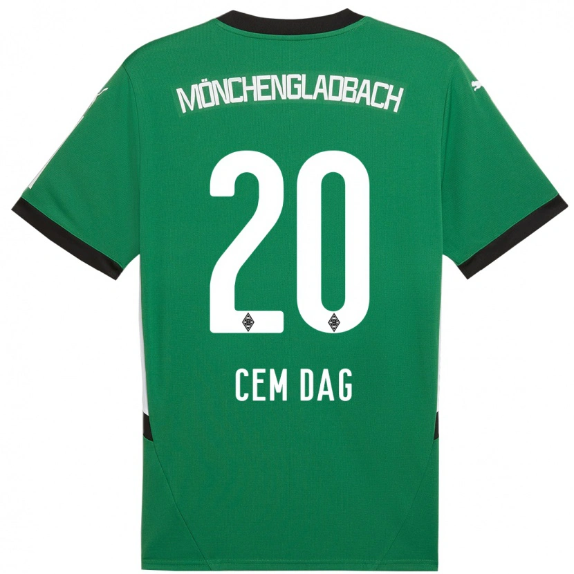 Danxen Donna Maglia Cem Dag #20 Verde Bianco Kit Gara Away 2024/25 Maglietta