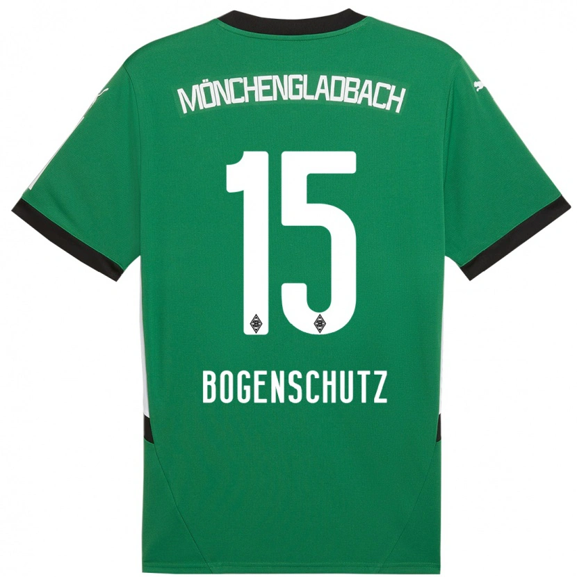 Danxen Donna Maglia Kerstin Bogenschutz #15 Verde Bianco Kit Gara Away 2024/25 Maglietta