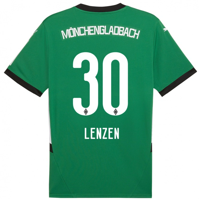 Danxen Donna Maglia Hannah Lenzen #30 Verde Bianco Kit Gara Away 2024/25 Maglietta