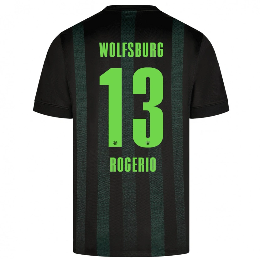 Danxen Donna Maglia Rogério #13 Verde Scuro Kit Gara Away 2024/25 Maglietta