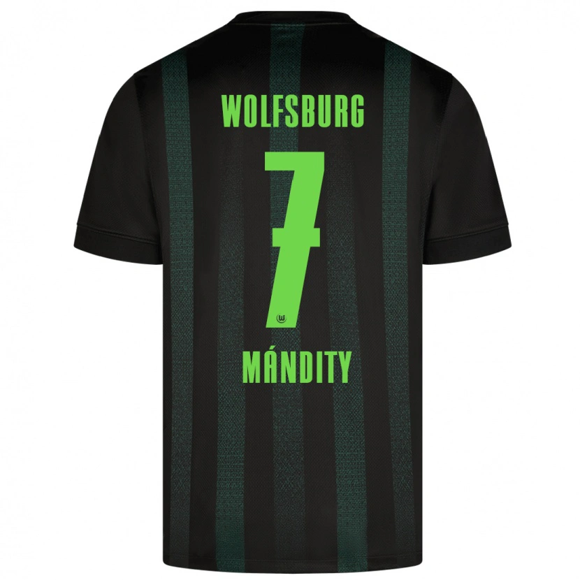 Danxen Donna Maglia Márkó Mándity #7 Verde Scuro Kit Gara Away 2024/25 Maglietta