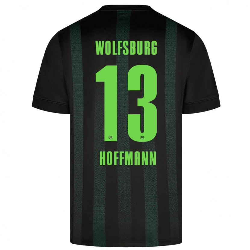 Danxen Donna Maglia Nils Hoffmann #13 Verde Scuro Kit Gara Away 2024/25 Maglietta