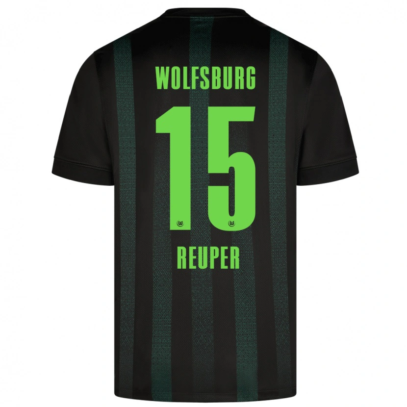 Danxen Donna Maglia Tim Reuper #15 Verde Scuro Kit Gara Away 2024/25 Maglietta