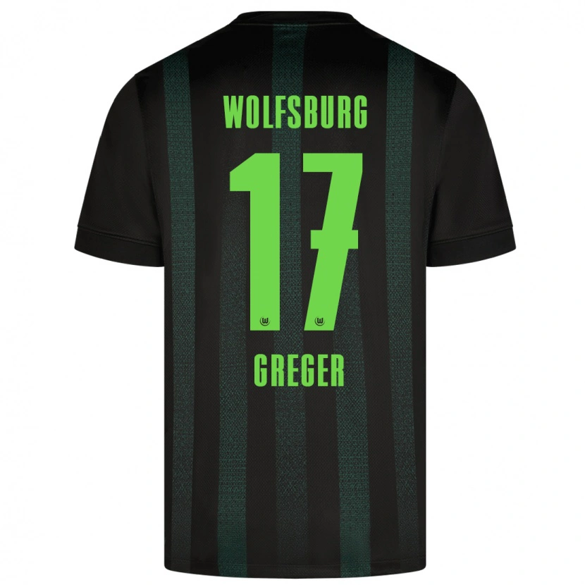 Danxen Donna Maglia Max Greger #17 Verde Scuro Kit Gara Away 2024/25 Maglietta