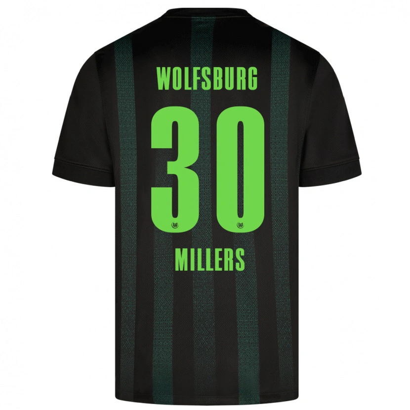 Danxen Donna Maglia Kristers Millers #30 Verde Scuro Kit Gara Away 2024/25 Maglietta