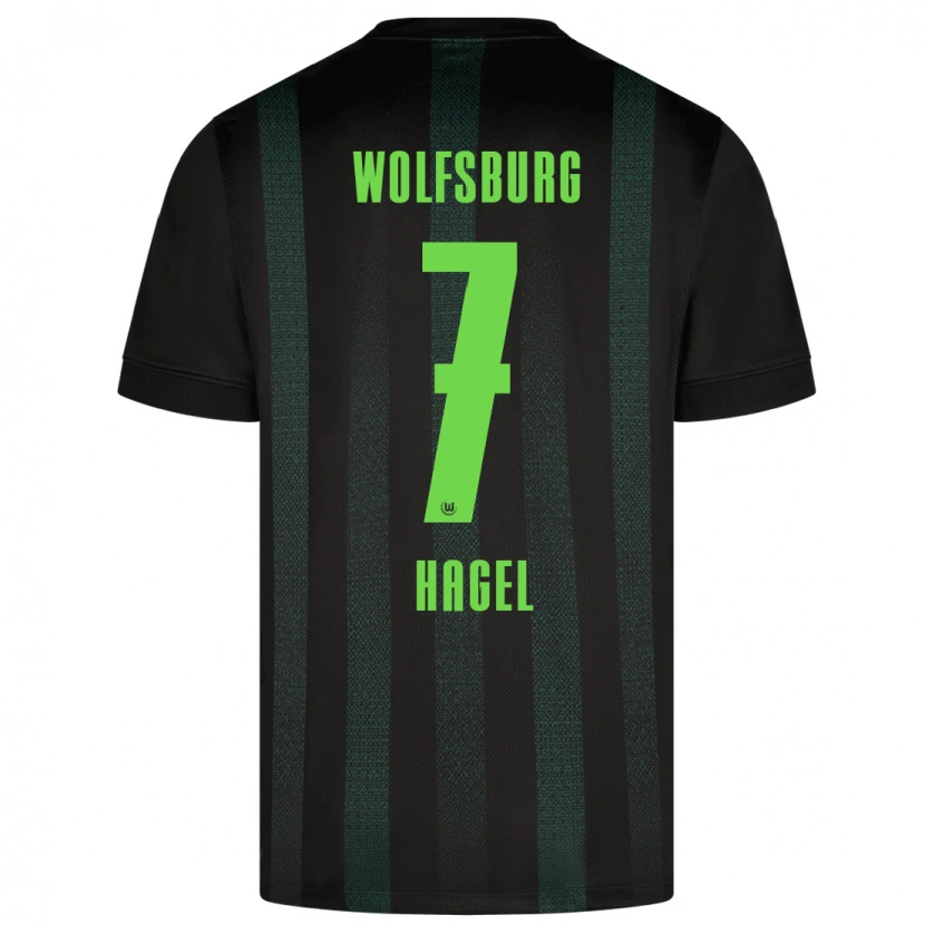 Danxen Donna Maglia Chantal Hagel #7 Verde Scuro Kit Gara Away 2024/25 Maglietta