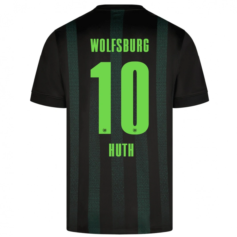 Danxen Donna Maglia Svenja Huth #10 Verde Scuro Kit Gara Away 2024/25 Maglietta