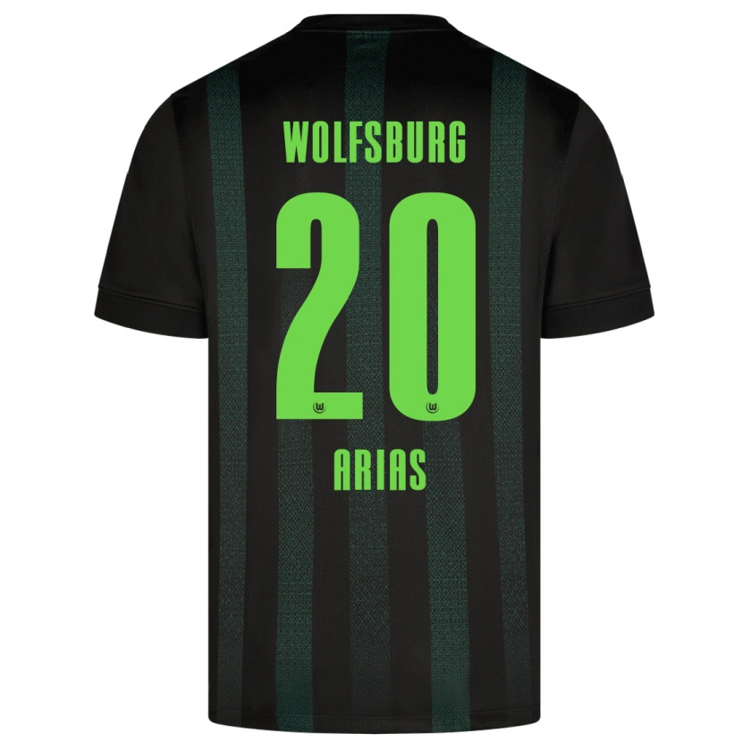 Danxen Donna Maglia Ariana Arias #20 Verde Scuro Kit Gara Away 2024/25 Maglietta