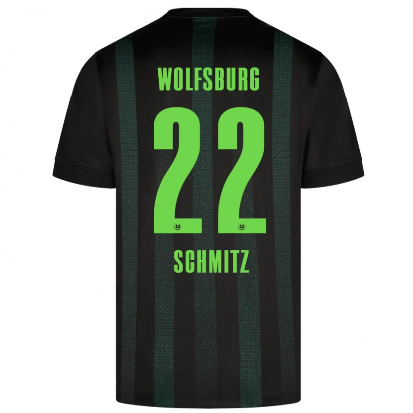 Danxen Donna Maglia Lisa Schmitz #22 Verde Scuro Kit Gara Away 2024/25 Maglietta