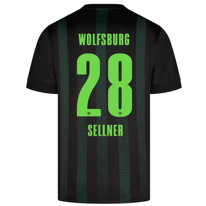 Danxen Donna Maglia Tabea Sellner #28 Verde Scuro Kit Gara Away 2024/25 Maglietta