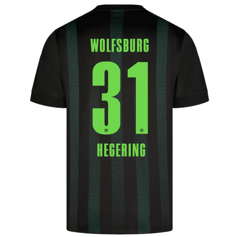 Danxen Donna Maglia Marina Hegering #31 Verde Scuro Kit Gara Away 2024/25 Maglietta
