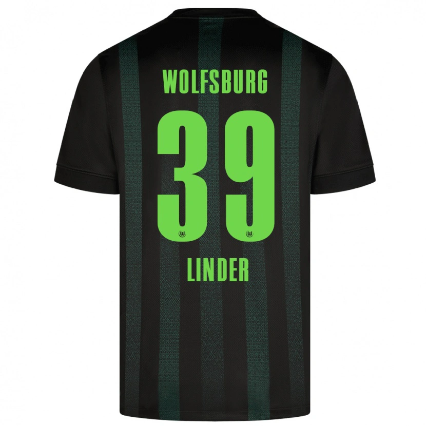Danxen Donna Maglia Sarai Linder #39 Verde Scuro Kit Gara Away 2024/25 Maglietta