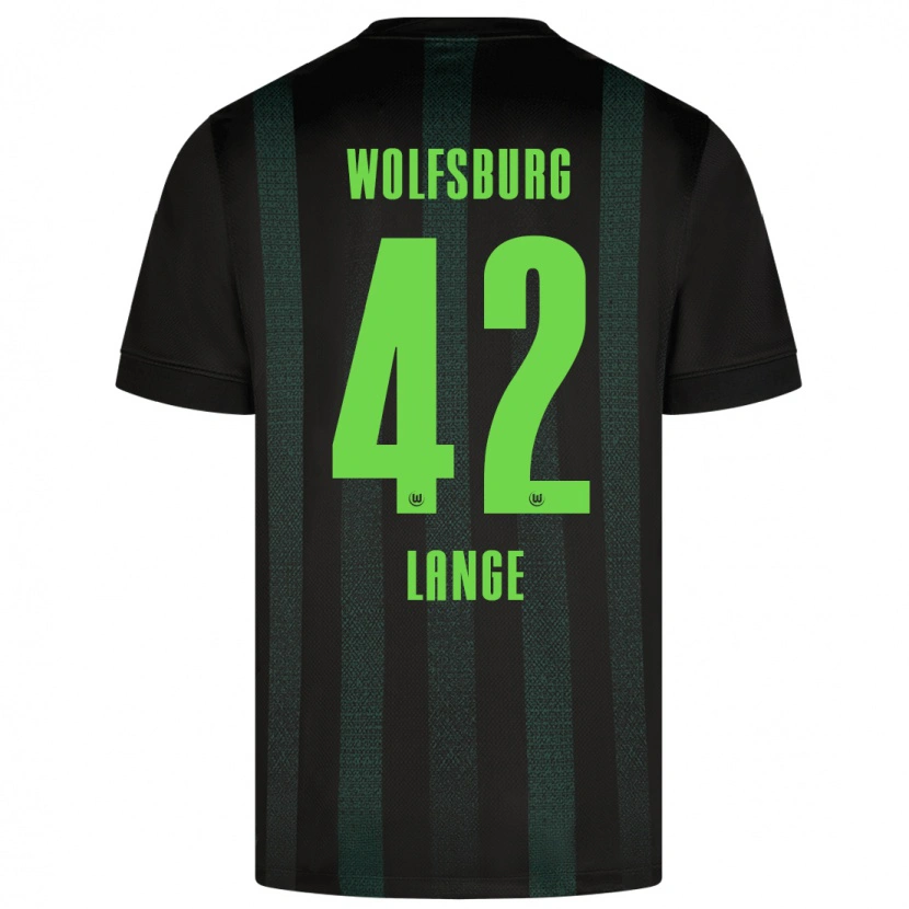 Danxen Donna Maglia Felix Lange #42 Verde Scuro Kit Gara Away 2024/25 Maglietta