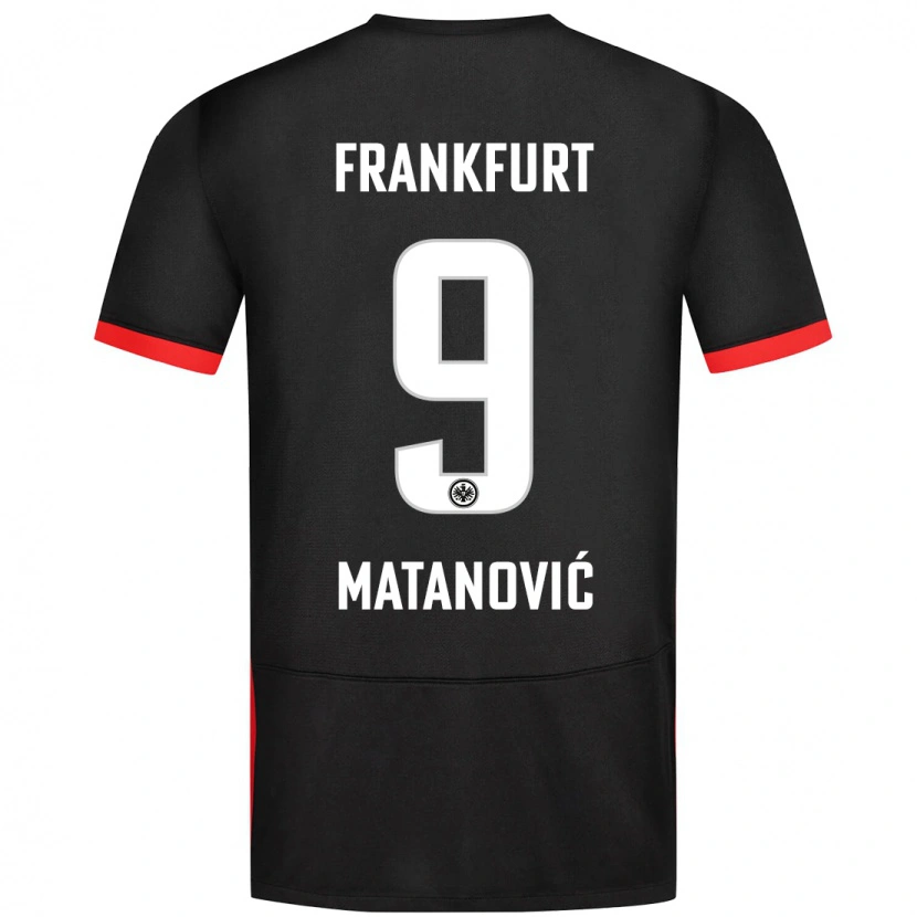 Danxen Donna Maglia Igor Matanovic #9 Nero Kit Gara Away 2024/25 Maglietta