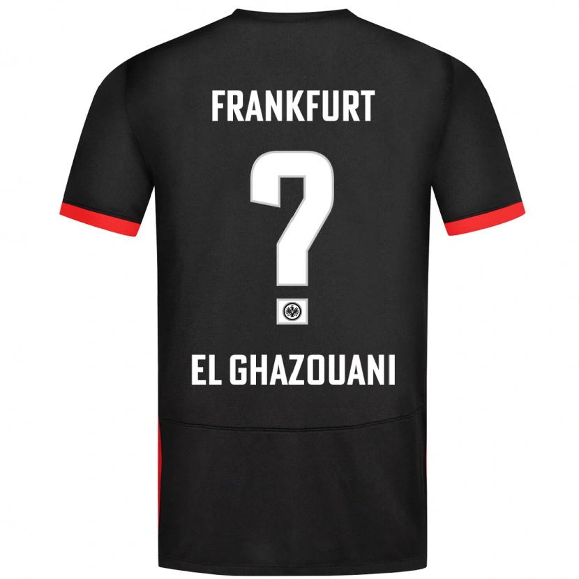 Danxen Donna Maglia Anas El Ghazouani #0 Nero Kit Gara Away 2024/25 Maglietta