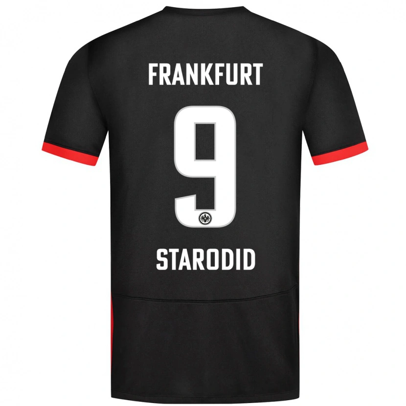 Danxen Donna Maglia Daniel Starodid #9 Nero Kit Gara Away 2024/25 Maglietta