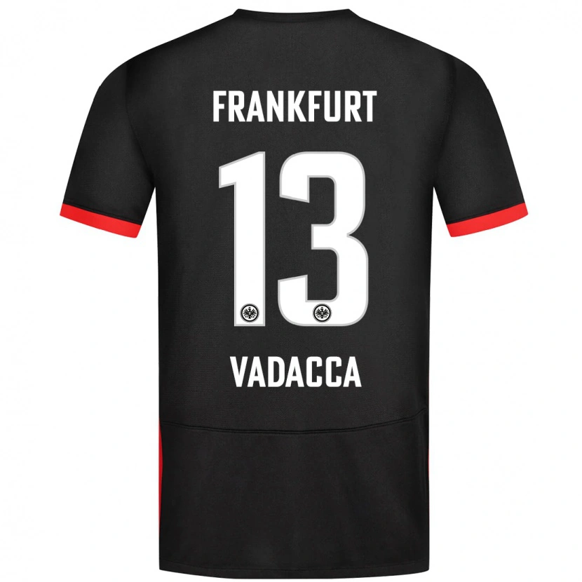Danxen Donna Maglia Gianni Vadacca #13 Nero Kit Gara Away 2024/25 Maglietta