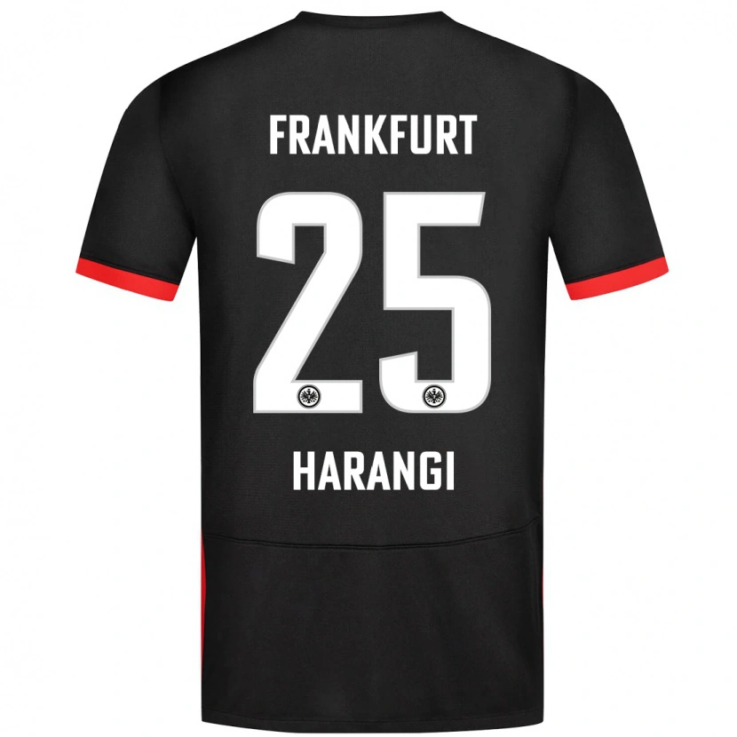 Danxen Donna Maglia Aiden Harangi #25 Nero Kit Gara Away 2024/25 Maglietta