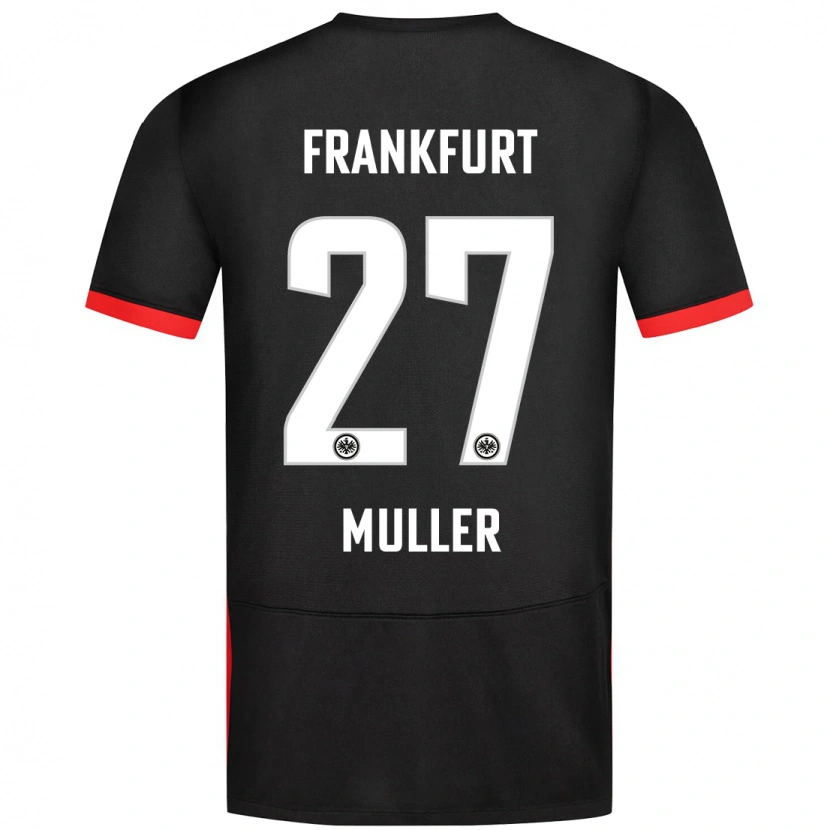 Danxen Donna Maglia Mark Müller #27 Nero Kit Gara Away 2024/25 Maglietta