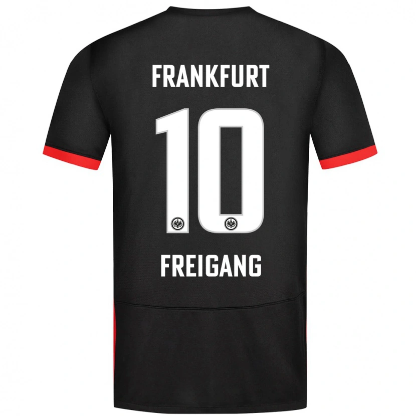 Danxen Donna Maglia Laura Freigang #10 Nero Kit Gara Away 2024/25 Maglietta