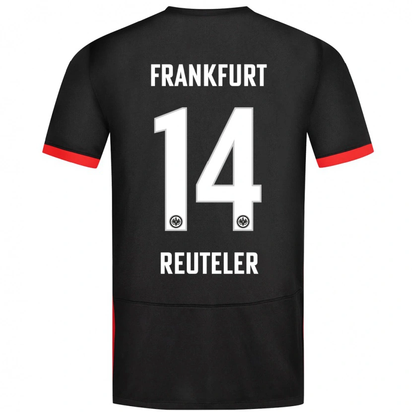 Danxen Donna Maglia Géraldine Reuteler #14 Nero Kit Gara Away 2024/25 Maglietta