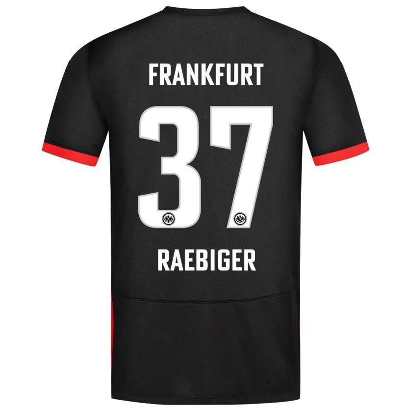 Danxen Donna Maglia Sidney Raebiger #37 Nero Kit Gara Away 2024/25 Maglietta