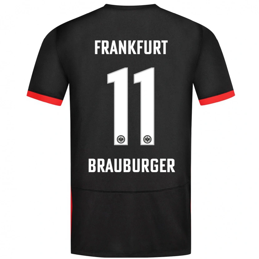 Danxen Donna Maglia Maximilian Brauburger #11 Nero Kit Gara Away 2024/25 Maglietta