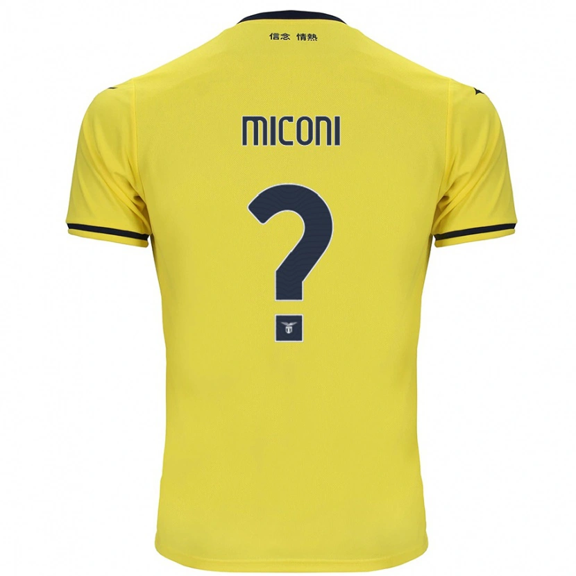 Danxen Donna Maglia Lorenzo Miconi #0 Giallo Kit Gara Away 2024/25 Maglietta