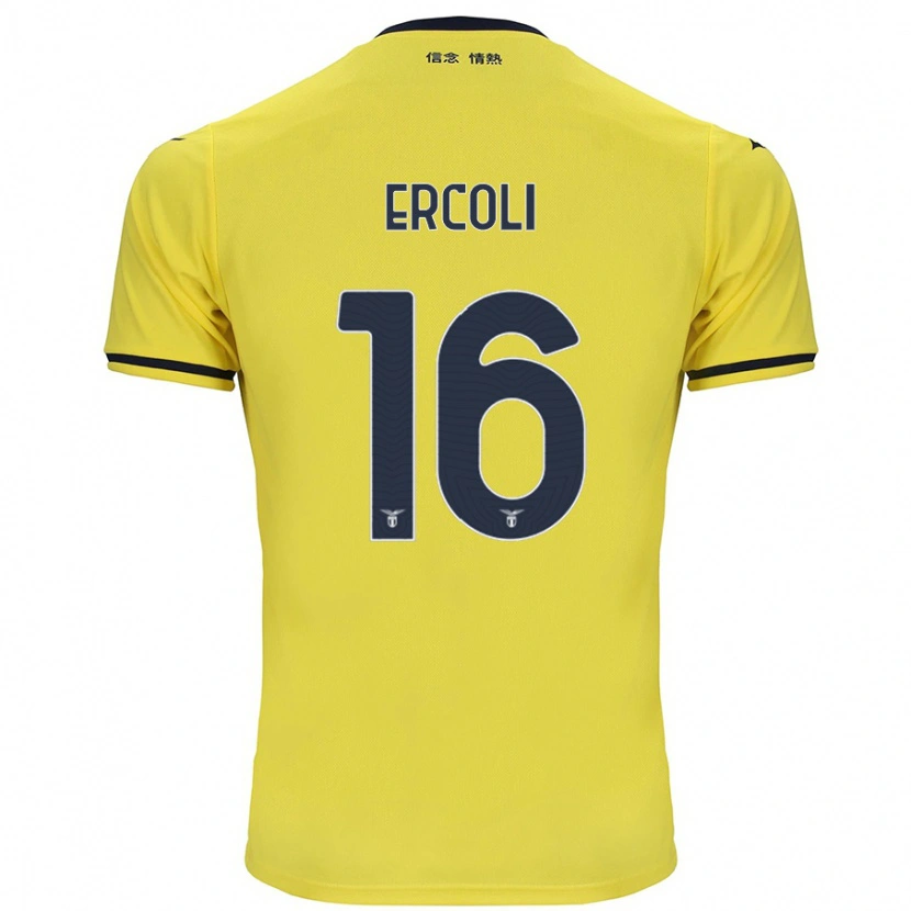 Danxen Donna Maglia Michele Ercoli #16 Giallo Kit Gara Away 2024/25 Maglietta