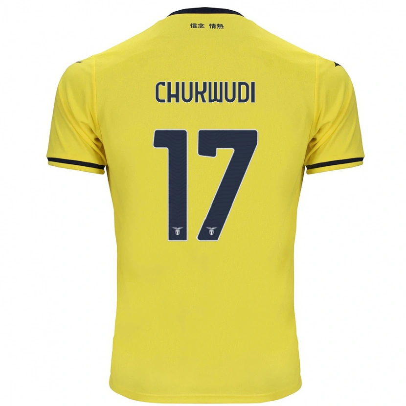 Danxen Donna Maglia Ogonna Chukwudi #17 Giallo Kit Gara Away 2024/25 Maglietta
