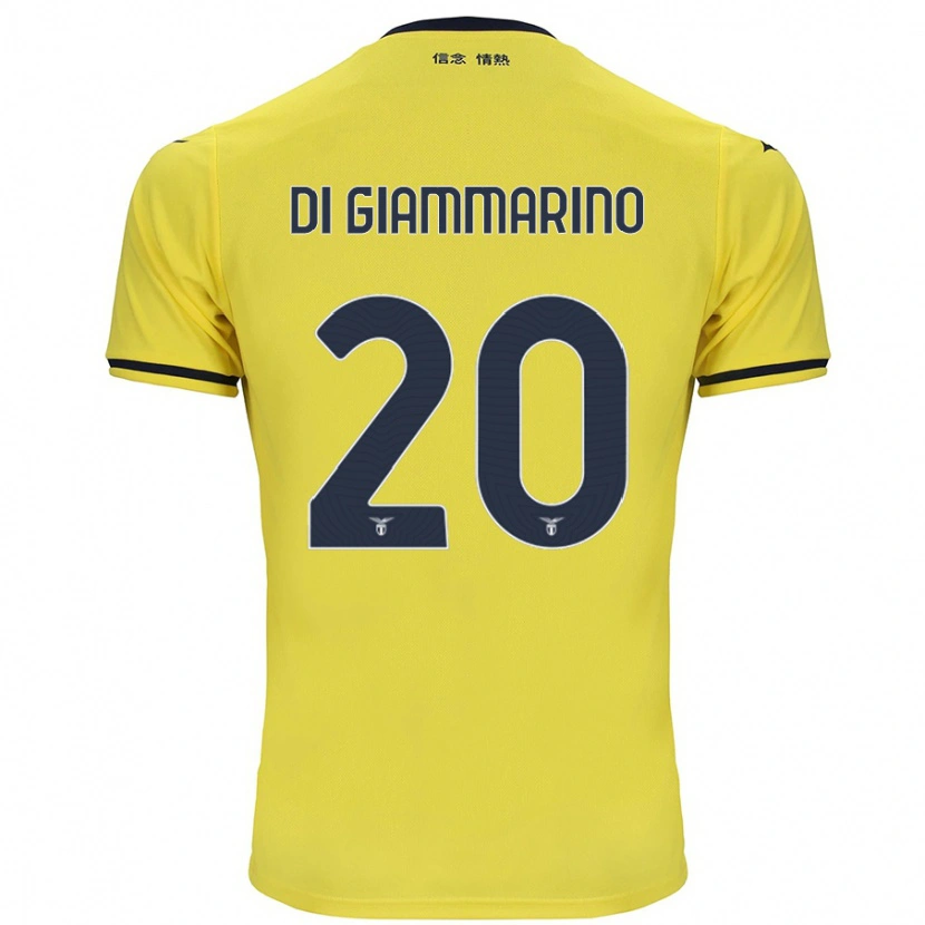 Danxen Donna Maglia Virginia Di Giammarino #20 Giallo Kit Gara Away 2024/25 Maglietta