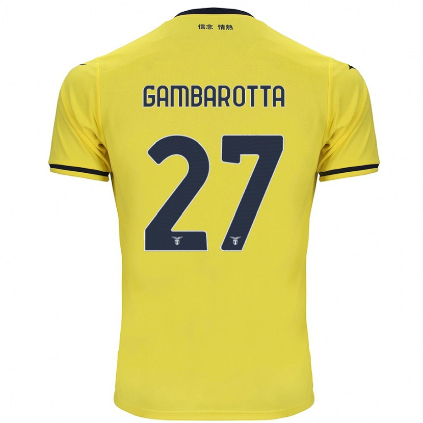 Danxen Donna Maglia Margot Gambarotta #27 Giallo Kit Gara Away 2024/25 Maglietta
