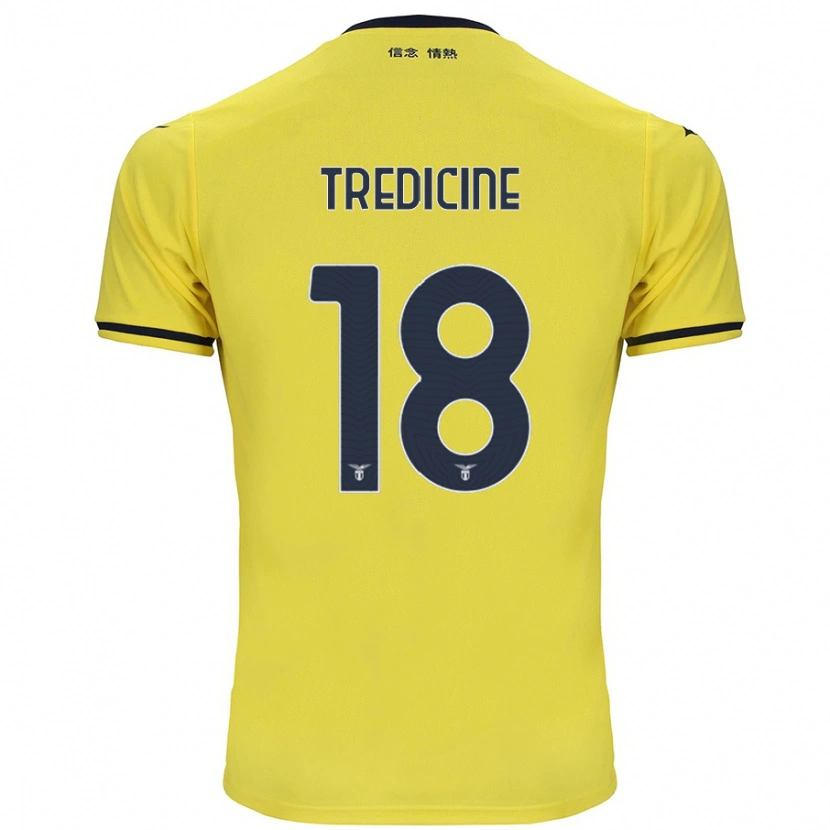 Danxen Donna Maglia Manuel Tredicine #18 Giallo Kit Gara Away 2024/25 Maglietta