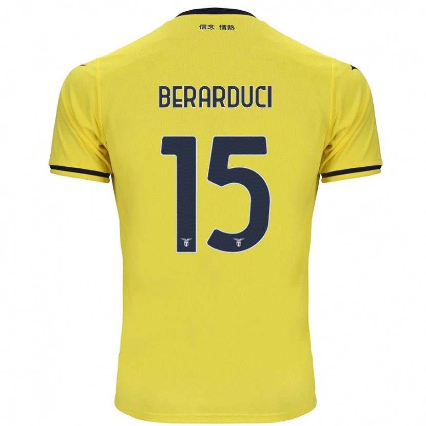 Danxen Donna Maglia Martina Berarduci #15 Giallo Kit Gara Away 2024/25 Maglietta