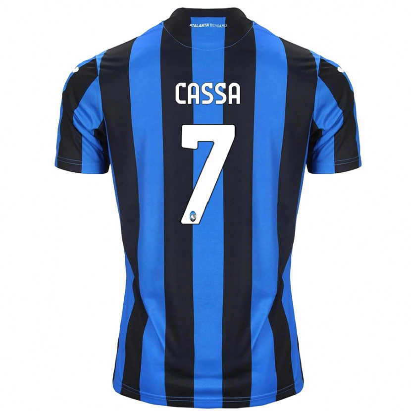 Danxen Bambino Maglia Federico Cassa #7 Blu Nero Kit Gara Home 2024/25 Maglietta